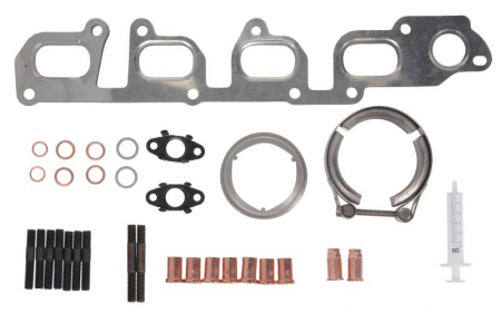 Set montaj esapament - Set montaj turbocompresor potrivit VW MULTIVAN T5, MULTIVAN T6, TRANSPORTER T5, TRANSPORTER T6, TRANSPORTER T6 / CARAVELLE T6 2.0D 09.09-12.19