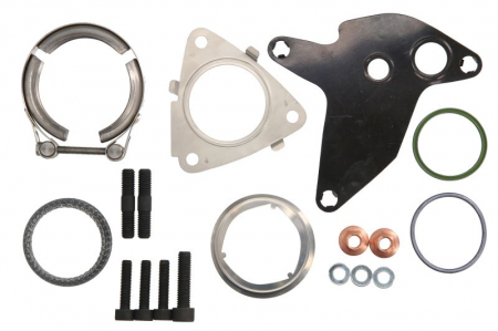 Set montaj esapament - Set montaj turbocompresor potrivit VW MULTIVAN T5, TRANSPORTER T5 2.5D 04.03-11.09