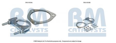 Set montare sistem easpament potrivit AUDI A6 ALLROAD C6, A6 C6 2.7D/3.0D 2004-2011 [1]