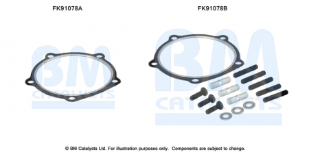Set montare sistem easpament potrivit HYUNDAI SANTA FÉ I, TRAJET; KIA MAGENTIS 2.0/2.4 2000-2008 [2]
