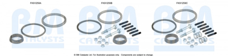 Set montare sistem easpament potrivit NISSAN ALMERA II, ALMERA TINO, PRIMERA 1.5/1.6/1.8 2000-2008 [2]
