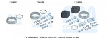 Set montaj esapament - Set montare sistem easpament potrivit NISSAN MICRA IV 1.2 2010-2015