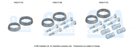 Set montare sistem easpament potrivit NISSAN MICRA IV, NOTE 1.2 dupa 2010 [1]