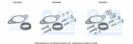 Set montare sistem easpament potrivit NISSAN PRIMERA 1.6/1.8 2002-2008 [1]
