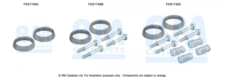 Set montare sistem easpament potrivit NISSAN QASHQAI I 2.0 2007-2013 [1]