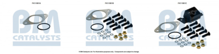 Set montare sistem easpament potrivit NISSAN QASHQAI I; RENAULT KOLEOS I 2.0D dupa 2007 [2]