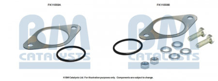 Set montare sistem easpament potrivit NISSAN QASHQAI I, X-TRAIL II 2.0D 2007-2013 [2]