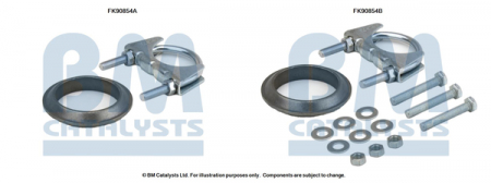 Set montare sistem easpament potrivit SEAT LEON, TOLEDO II; SKODA OCTAVIA I; VW BORA, BORA I, GOLF IV, NEW BEETLE 1.4/1.6 1996-2010 [2]