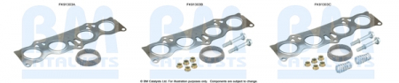 Set montare sistem easpament potrivit TOYOTA AVENSIS, AVENSIS VERSO, RAV 4 II 2.0/2.4 2000-2009 [1]