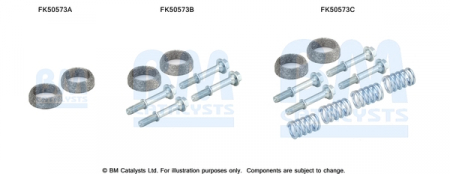 Set montare sistem easpament potrivit TOYOTA YARIS 1.0 2005-2011 [2]