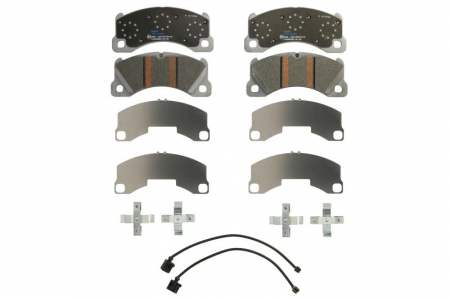 Placute - Set placute frana Fata (cu suplimente; cu un tampon de amortizare; pentru vehicule electrice), potrivit AUDI E-TRON GT; PORSCHE TAYCAN, TAYCAN CROSS TURISMO Electric 05.19-