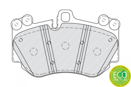Set placute frana Fata potrivit AUDI E-TRON, E-TRON GT, R8; PORSCHE CAYENNE 3.0D-Electric 09.02- [3]