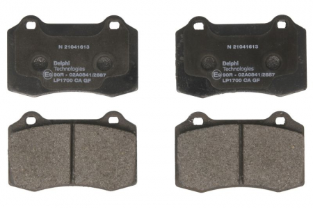 Placute frana - Set placute frana Fata potrivit DS DS 3; VOLVO V70 II; CITROEN DS3; JAGUAR S-TYPE II, XJ, XK 8; TESLA MODEL X 1.2-Electric 05.96-