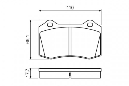 Set placute frana Fata potrivit FORD FOCUS I; SEAT CORDOBA, IBIZA II; TESLA MODEL X 1.8-Electric 02.97- [2]