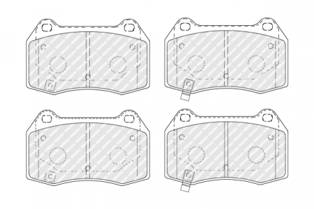 Set placute frana Fata potrivit NISSAN 350Z; TESLA MODEL X 3.5/Electric 09.02- [1]