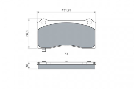 Set placute frana fata potrivit TESLA MODEL 3, MODEL Y Electric 01.17- [1]