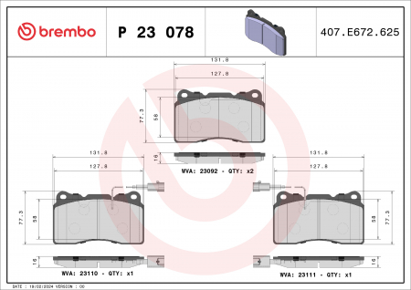 Piese Tesla - Set placute frana Fata potrivit VOLVO S60 I, V70 II; ALFA ROMEO 156, 159, 166, BRERA, GIULIETTA, SPIDER; LANCIA KAPPA; RENAULT MEGANE III, MEGANE IV 1.6D-3.2 10.94-
