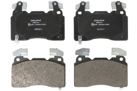 Placute frana - Set placute frana Fata (roata de 18 inci), potrivit CADILLAC CT6, CTS; CHEVROLET CAMARO, CORVETTE; OPEL INSIGNIA B, INSIGNIA B COUNTRY, INSIGNIA B GRAND SPORT 1.5-Electric 09.09-