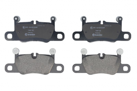 Piese auto electrice - Set placute frana Spate (cu greutati de echilibrare; fara optionale), potrivit AUDI E-TRON GT; PORSCHE 911, 911 TARGA, CAYENNE, TAYCAN, TAYCAN CROSS TURISMO 2.9-Electric 05.11-