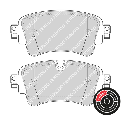Set placute frana Spate (cu suplimente), potrivit AUDI A6 ALLROAD C8, A6 C8, A7, A8 D5, E-TRON, E-TRON GT, Q7, Q8; LAMBORGHINI URUS; VW TOUAREG 2.0-Electric 01.15- [2]