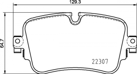 Piese auto electrice - Set placute frana Spate (cu suruburi de ghidare a etrierului de frana), potrivit AUDI A6 ALLROAD C8, A6 C8, A7, A8 D4, A8 D5, E-TRON, Q7, Q8; LAMBORGHINI URUS; VW TOUAREG 2.0-Electric 01.15-