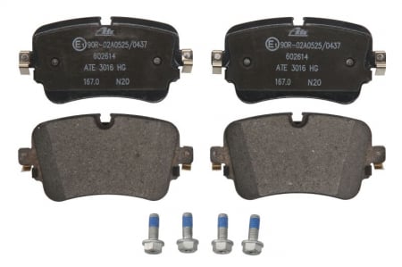 Piese auto electrice - Set placute frana Spate (cu suruburi de ghidare a etrierului de frana), potrivit AUDI A6 ALLROAD C8, A6 C8, A7, A8 D5, E-TRON, Q7, Q8; LAMBORGHINI URUS; VW TOUAREG 2.0-Electric 01.15-