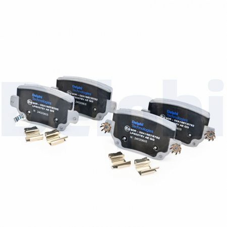 Set placute frana Spate (cu un tampon de amortizare pentru vehicule electrice), potrivit TESLA MODEL 3, MODEL Y Electric 01.17- [1]