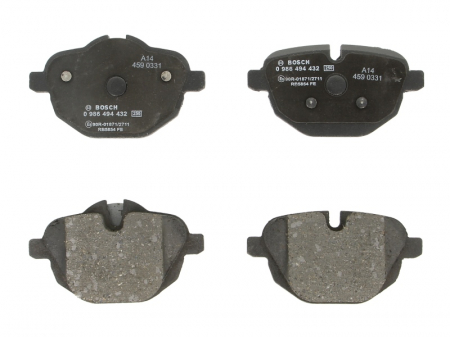 Piese auto electrice - Set placute frana Spate potrivit BMW 3 (E30), 5 (E28), 5 (F10), 5 (F11), 5 (G30, F90), 5 (G31), 6 (E24), 6 GRAN TURISMO (G32), 7 (G11, G12), I8 (I12), I8 (I15) 1.5H-Electric 06.81-