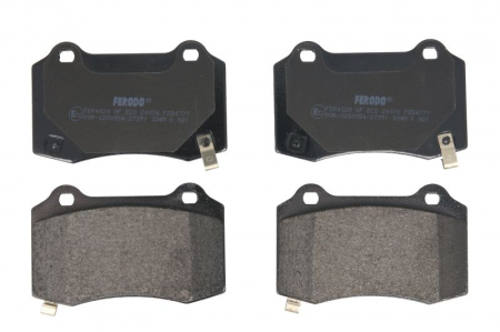Piese Tesla - Set placute frana Spate potrivit CHEVROLET CAMARO; CHRYSLER 300C; DODGE CHALLENGER, CHARGER; JEEP GRAND CHEROKEE III, GRAND CHEROKEE IV; TESLA MODEL S, MODEL X 2.7-Electric 09.04-