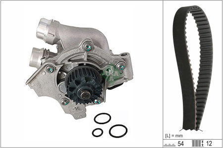 Set pompa apa + curea dintata potrivit AUDI A3, A4 ALLROAD B8, A4 B8, A5, A6 C7, A8 D4, Q3, Q5, TT; SEAT ALHAMBRA, ALTEA, ALTEA XL, EXEO, EXEO ST, LEON, TOLEDO III 1.8-2.0H 2004-2019 [2]