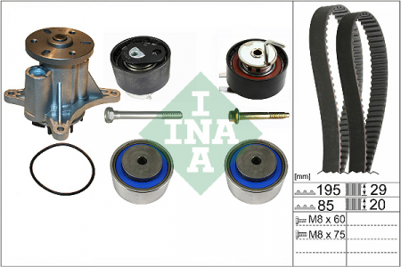 Piese Auto - Set pompa apa + curea dintata potrivit CITROEN C5 III, C6; PEUGEOT 407, 607 2.7D 12.04-