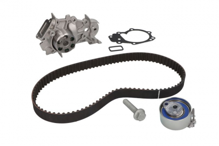 Pompa apa - Set pompa apa + curea dintata potrivit DACIA LOGAN, LOGAN II, LOGAN MCV II, SANDERO, SANDERO II; NISSAN KUBISTAR; RENAULT CLIO II, CLIO III, CLIO III/HATCHBACK, CLIO IV 1.0-1.2LPG 01.01-