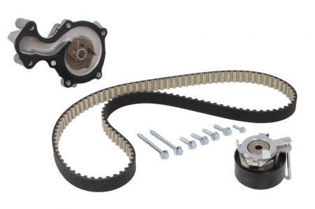 Set pompa apa + curea dintata potrivit FORD B-MAX, C-MAX II, ECOSPORT, FIESTA VI, FIESTA VII, FOCUS III, FOCUS III/HATCHBACK, FOCUS III/KOMBI, GRAND C-MAX, MONDEO V 1.0/1.1 dupa 2012 [1]