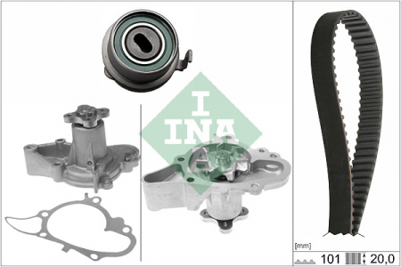 Piese Auto - Set pompa apa + curea dintata potrivit HYUNDAI ATOS, GETZ, I10 I; KIA PICANTO I 1.0-1.1LPG 09.02-12.13