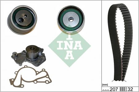 Piese Auto - Set pompa apa + curea dintata potrivit HYUNDAI COUPE II, SANTA FÉ I, SONATA IV, TIBURON, TRAJET, TRAJET/MINIVAN, TUCSON, XG; KIA MAGENTIS I, SPORTAGE II 2.5/2.7 06.98-11.10