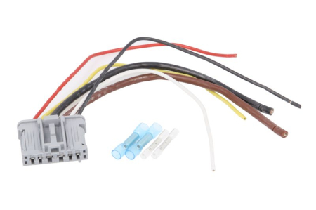 Electrice - Set reparatie cablu pentru comutatorul suflantei cabinei (150mm, numar pini: 6) potrivit CITROEN JUMPER III; FIAT DUCATO, IDEA, STILO; LANCIA MUSA, YPSILON; PEUGEOT BOXER 0.9-3.0D dupa 2001