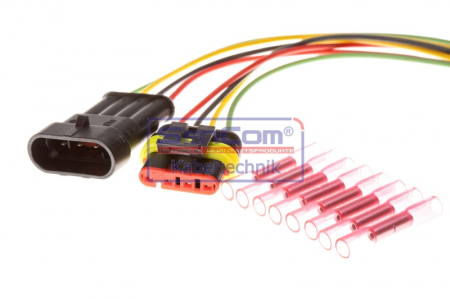 Set reparatie cabluri (265mm, numar pini: 4) potrivit ABARTH 500 / 595 / 695, 500C / 595C / 695C, GRANDE PUNTO, PUNTO; AUDI 100 C1, 100 C2, 100 C3, 100 C4, 200 C2, 200 C3, 50 [1]