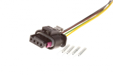 Set reparatie cabluri pentru lampi spate potrivit FIAT 500; PANDA potrivit IVECO DAILY VI; MAN TGE; ABARTH 500 / 595 / 695; AUDI A1 0.8DH-Electric dupa 2003 - (200mm, numar pini: 4, Dreapta/Stanga) [1]