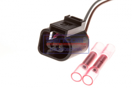 Electrica - Set reparatie cabluri pentru lumini nr inmatriculare (numar pini: 2) potrivit VW GOLF IV, GOLF V, GOLF VI, JETTA III, JETTA IV, NEW BEETLE, PHAETON, POLO, POLO IV, POLO V