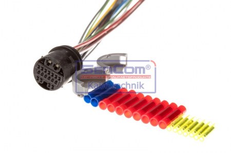 Set reparatie cabluri pentru usa din spate potrivit OPEL ZAFIRA B, ZAFIRA B/MINIVAN 1.6-2.2 2005-2015 - (200mm, numar pini: 15, sistem fara cheie, dreapta/stanga) [1]