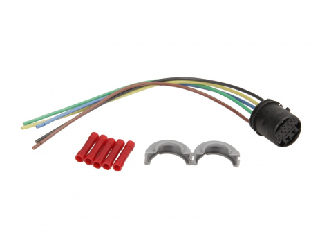 Electrica - Set reparatie cabluri pentru usa din spate (200mm, numar pini: 5, cu dop; fara acoperire; pentru vehicule fara ventilatoare electrice, dreapta/stanga) potrivit OPEL MERIVA A 1.3D-1.8 2003-2010