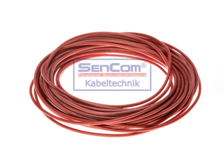 Set reparatie un singur fir (culoare: Rosu, Silicon, sectiune transversala: 1,5mm, lungime: 10m) [1]