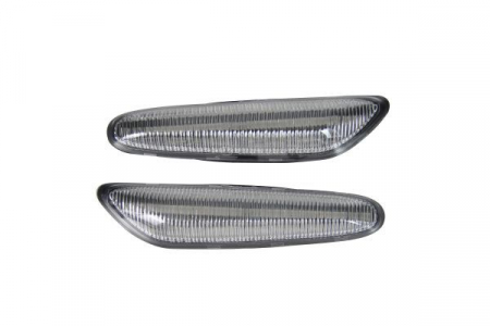 Semnalizator - Set semnalizatoare stanga/dreapta transparent, LED, dinamic potrivit BMW Seria 1 E82, 1 E87, 1 E88, 3 E90, 3 E91, 3 E92, 3 E93, 5 E60, 5 E61, X1 E84, X3 E83 1.6-5.0 2001-2015