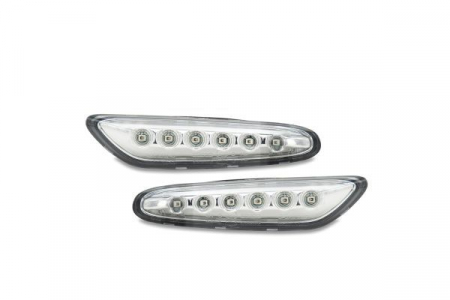Semnalizator - Set semnalizatoare stanga/dreapta transparent, LED potrivit BMW Seria 1 E82, 1 E87, 1 E88, 3 E90, 3 E91, 3 E92, 3 E93, 5 E60, 5 E61, X1 E84, X3 E83 1.6-5.0 2001-2015