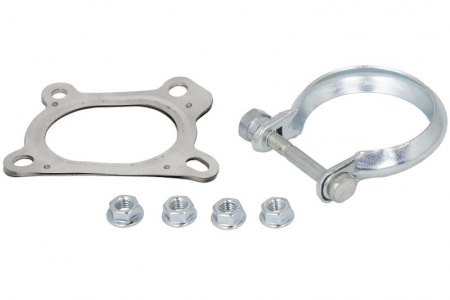 Set montaj esapament - Set sistem esapament potrivit CITROEN C1 II, C3 II, C4 CACTUS, C-ELYSEE, DS3; PEUGEOT 108, 2008 I, 208 I, 301, 308 II 1.0/1.2 dupa 2012 (kit de montare)