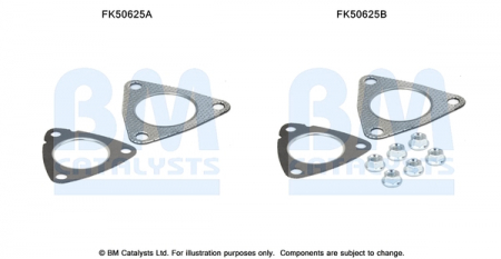 Set montaj esapament - Set sistem esapament potrivit FIAT SEDICI; SUZUKI SX4 1.9D dupa 2006 (kit de montare)