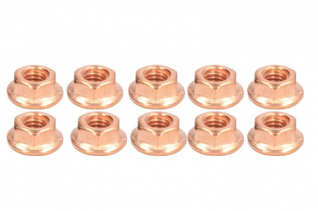 Set montaj esapament - Set sistem esapament (piulita, M6, 10buc.) potrivit CITROEN C4 II, C5 III, DS4; PEUGEOT 207, 3008, 308, 308 I, 407, PARTNER TEPEE, RCZ 1.6-2.0DH 03.04-