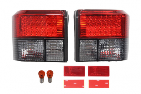 Set stop tripla lampa spate (Semnalizator fumuriu, culoare sticla: rosu) VW TRANSPORTER BUS/PLATFORMA/SASIU 1995-2003 [0]