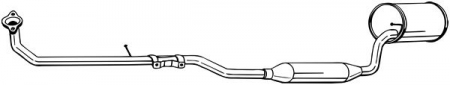 Toba esapament - Sistem evacuare complet DAIHATSU SIRION 1.0 intre 1998-2000