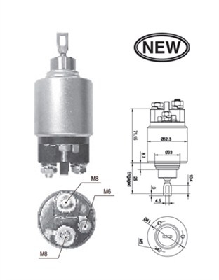 Alternatoare Electromotoare - Solenoid electromotor potrivit MERCEDES A (W168) 1.7D 1998-2001 - (12V)